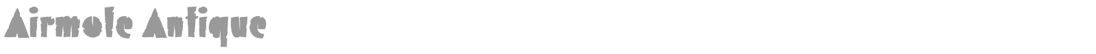 Airmole font preview